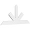 Ekena Millwork Saratoga Architectural Grade PVC Gable Bracket, 72"W x 33"H x 2"D x 6"F, 11/12 Pitch GBP072X33X0206SAR00 - alternate 1